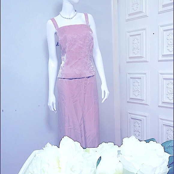 🆕2pc Elegant RoseGold Formal Dress w/Fine Jacket - Picture 8 of 16